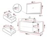 Ensemble de salle de bain Ophruvi 103 (Chêne)