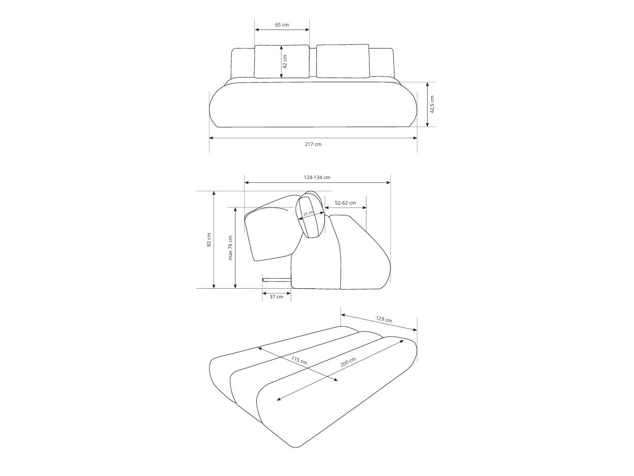 Canapé convertible Kingston 193 (Wind 89)