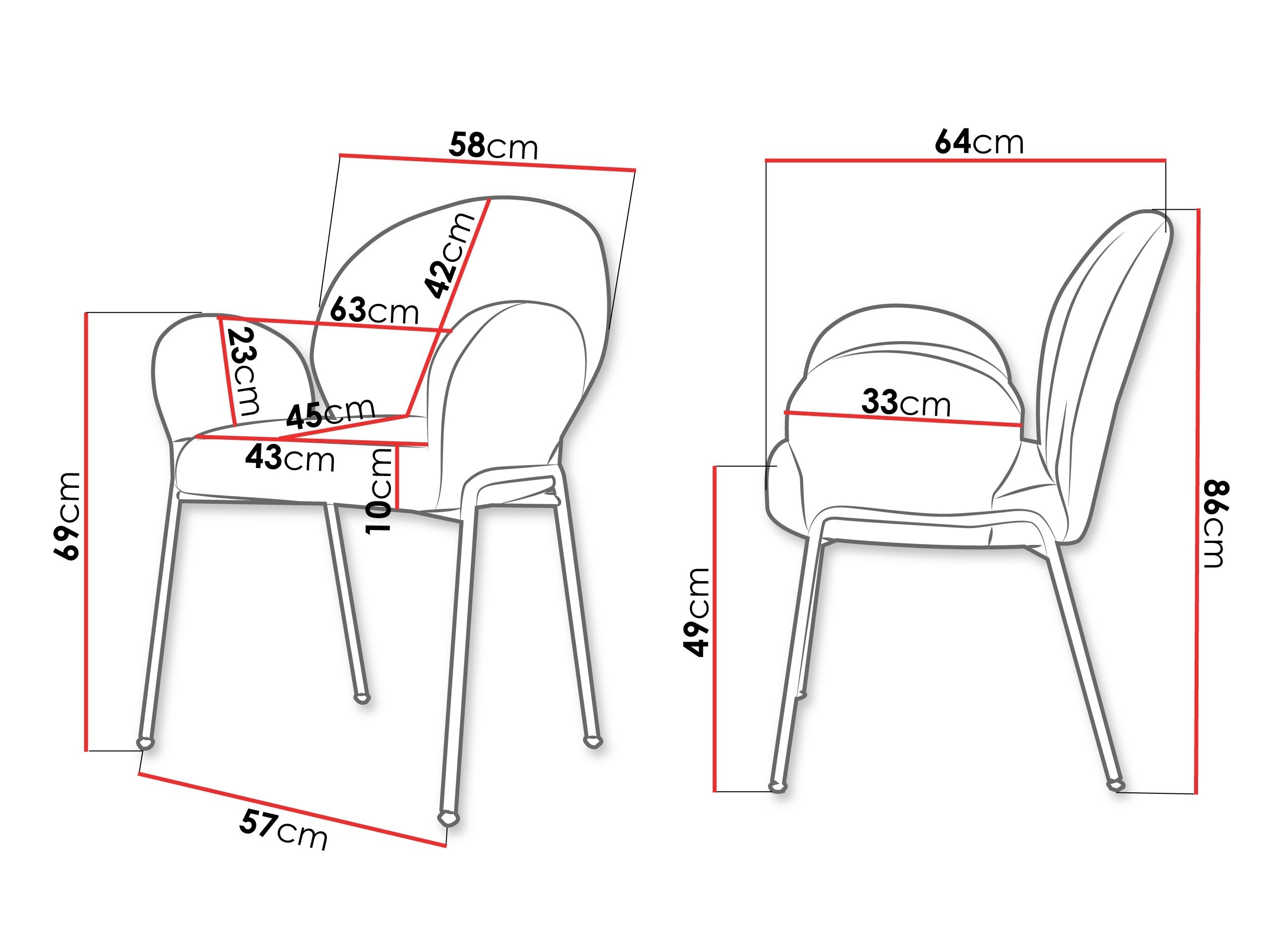 Chaise Comfivo Hilaritas XVIII (Noir)