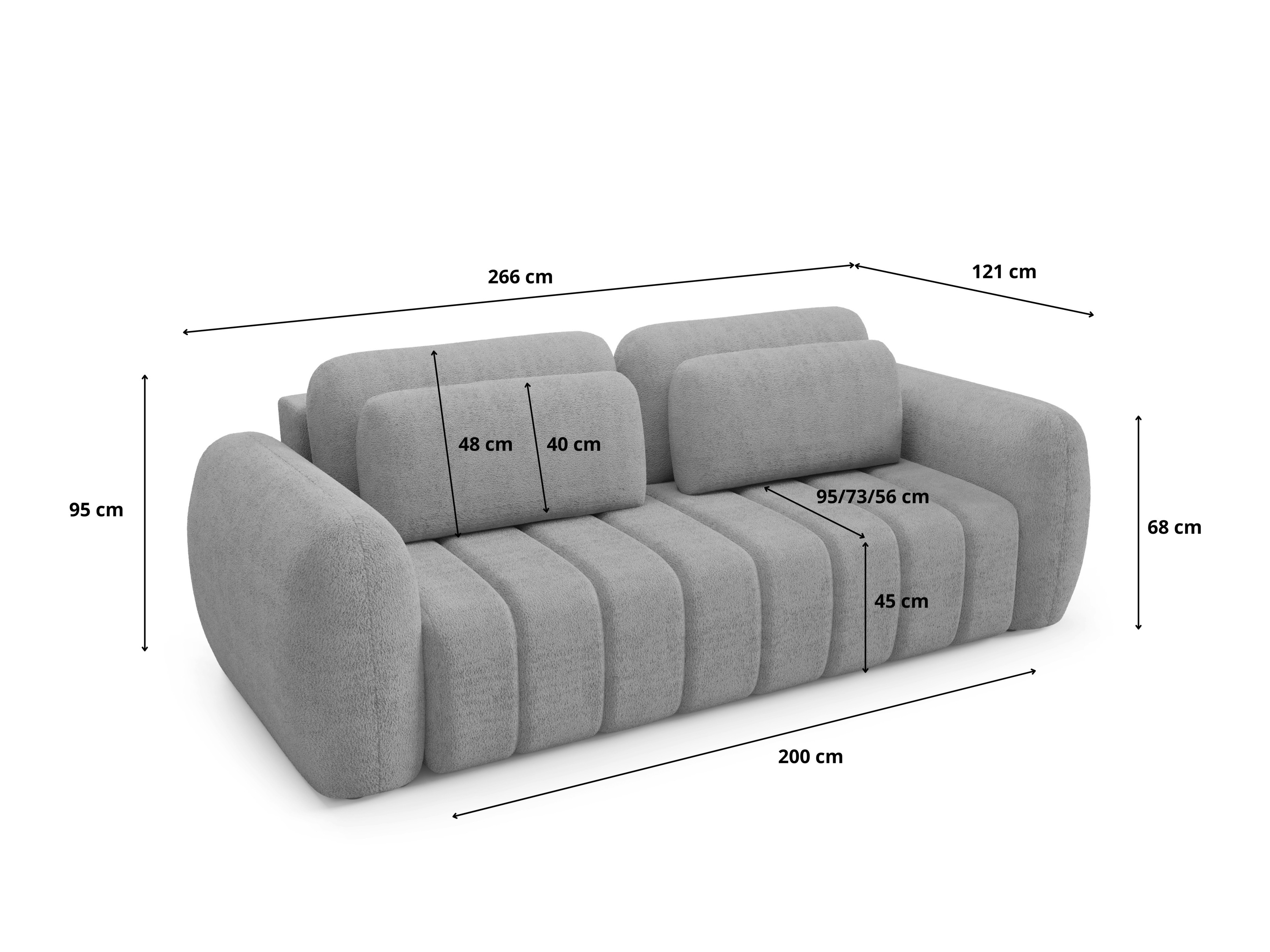 Canapé convertible Franklin 105 (Quelle 54)
