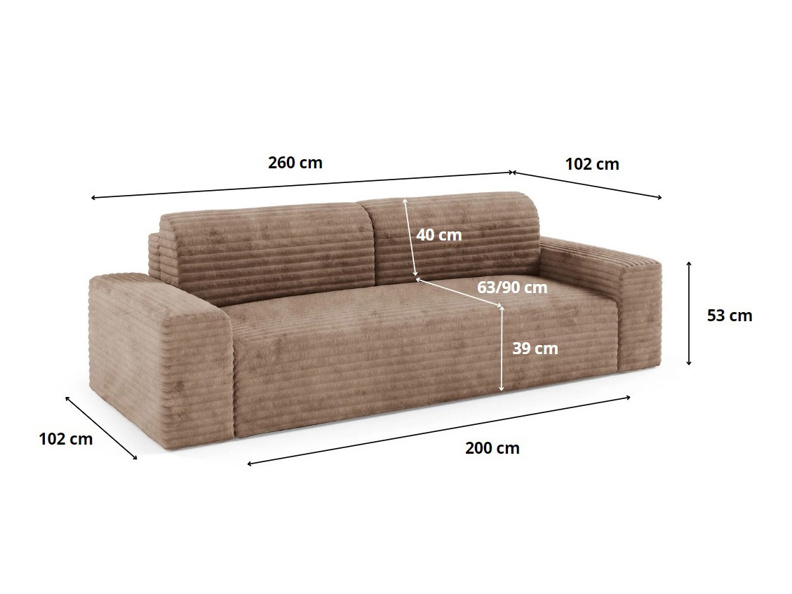 Canapé convertible Franklin 139 (Tilia 17)