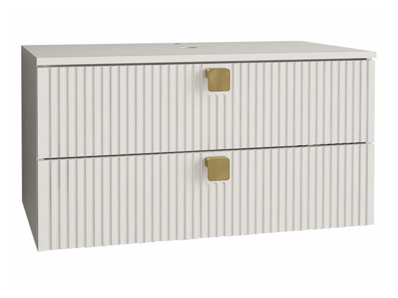 Armoire de salle de bains murale pour lavabo Panium (Blanc)