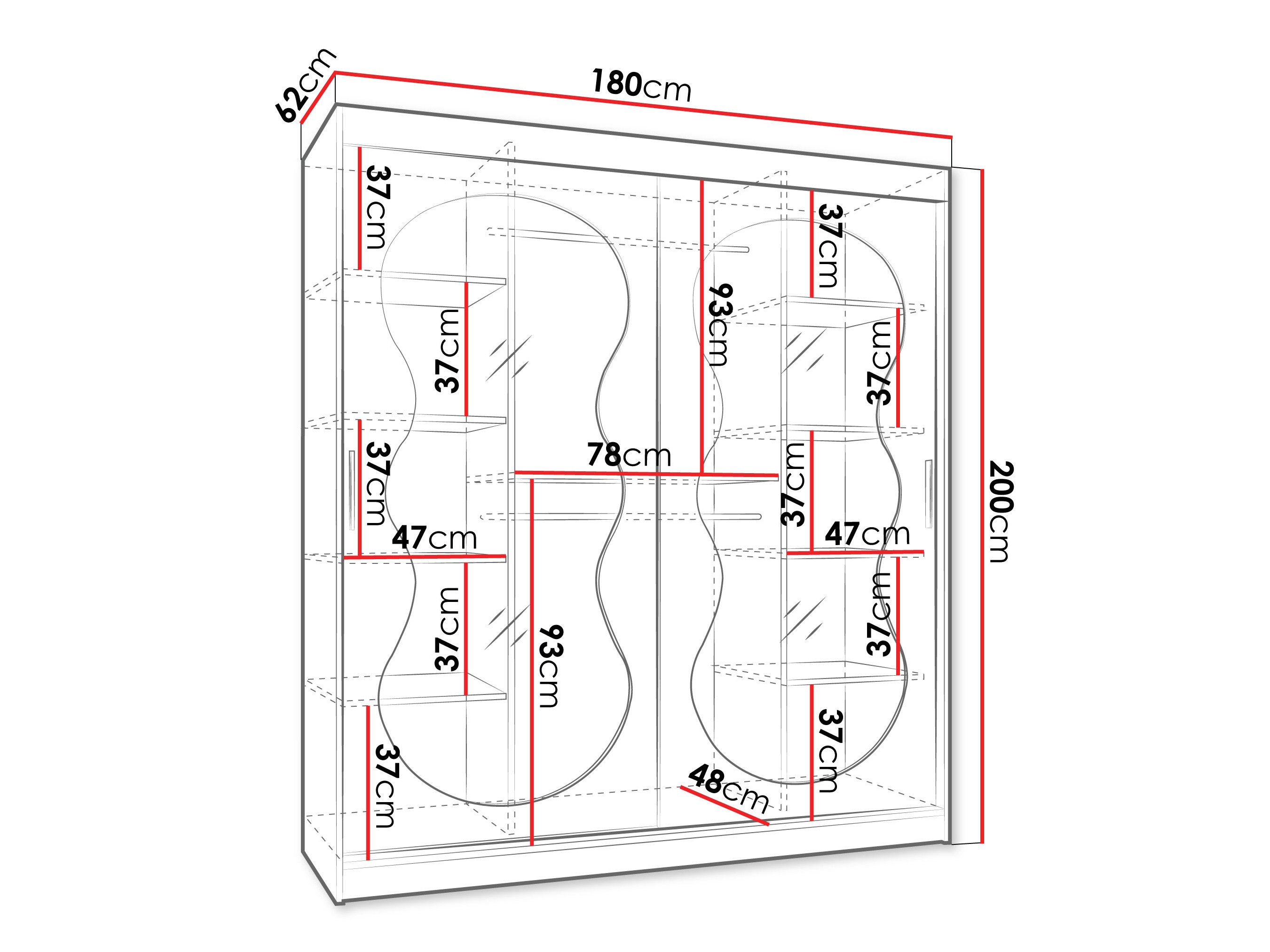 Armoire Hartford 530 (Noir)
