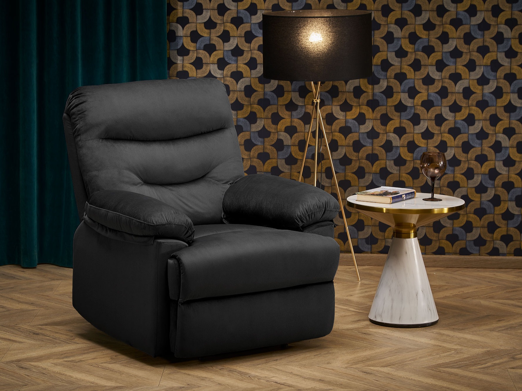 Fauteuil inclinable Houston Terra (Noir)