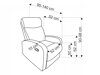 Fauteuil inclinable Houston 1518 (Jaune)