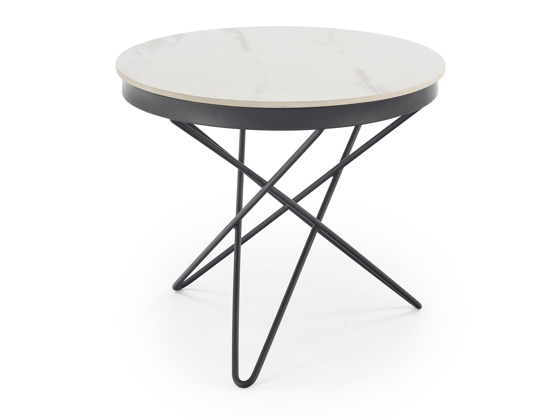 Table basse Houston 2063 (Marbre blanc + Noir)