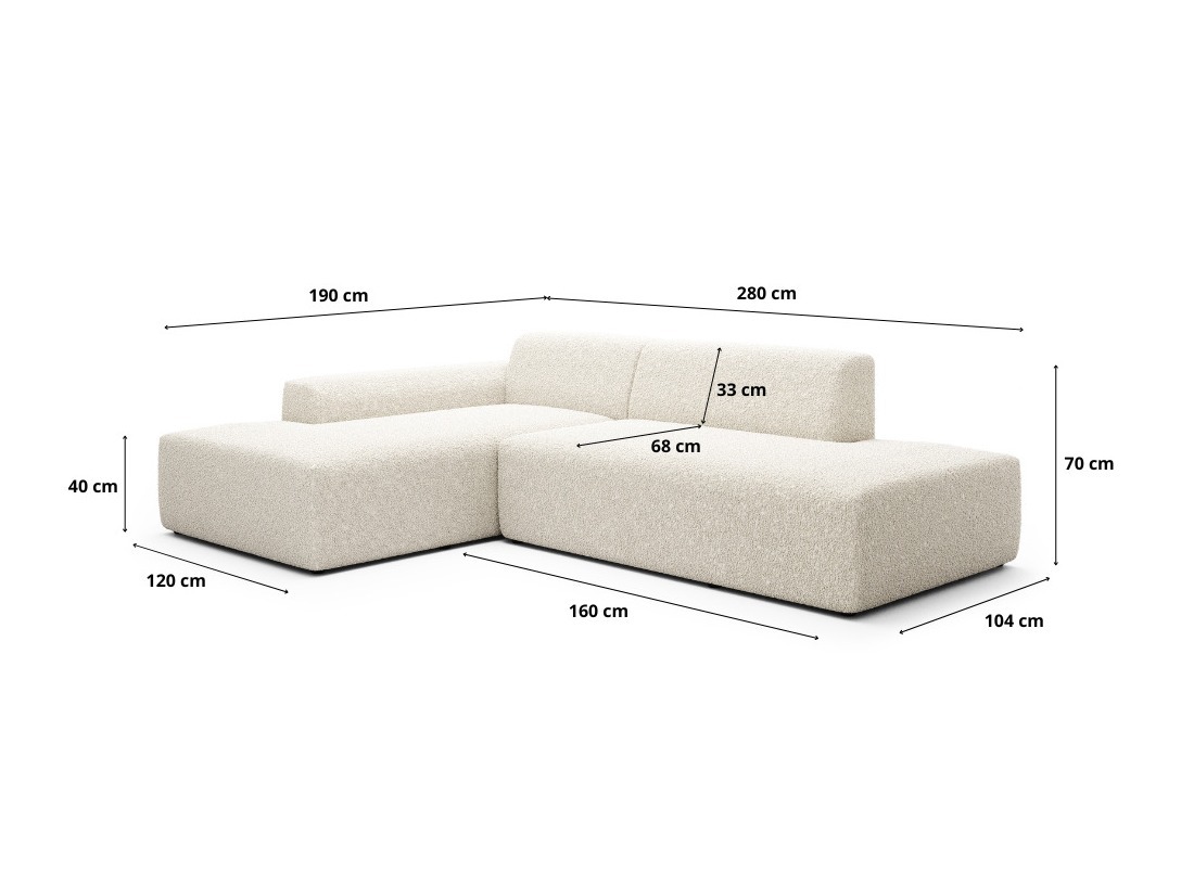 Canapé d'angle modulaire Romenoi 102 (Centaur 12)