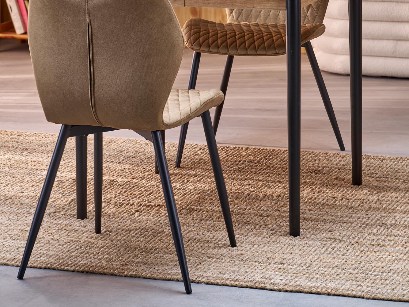 Chaise Houston 2069 (Beige + Noir)