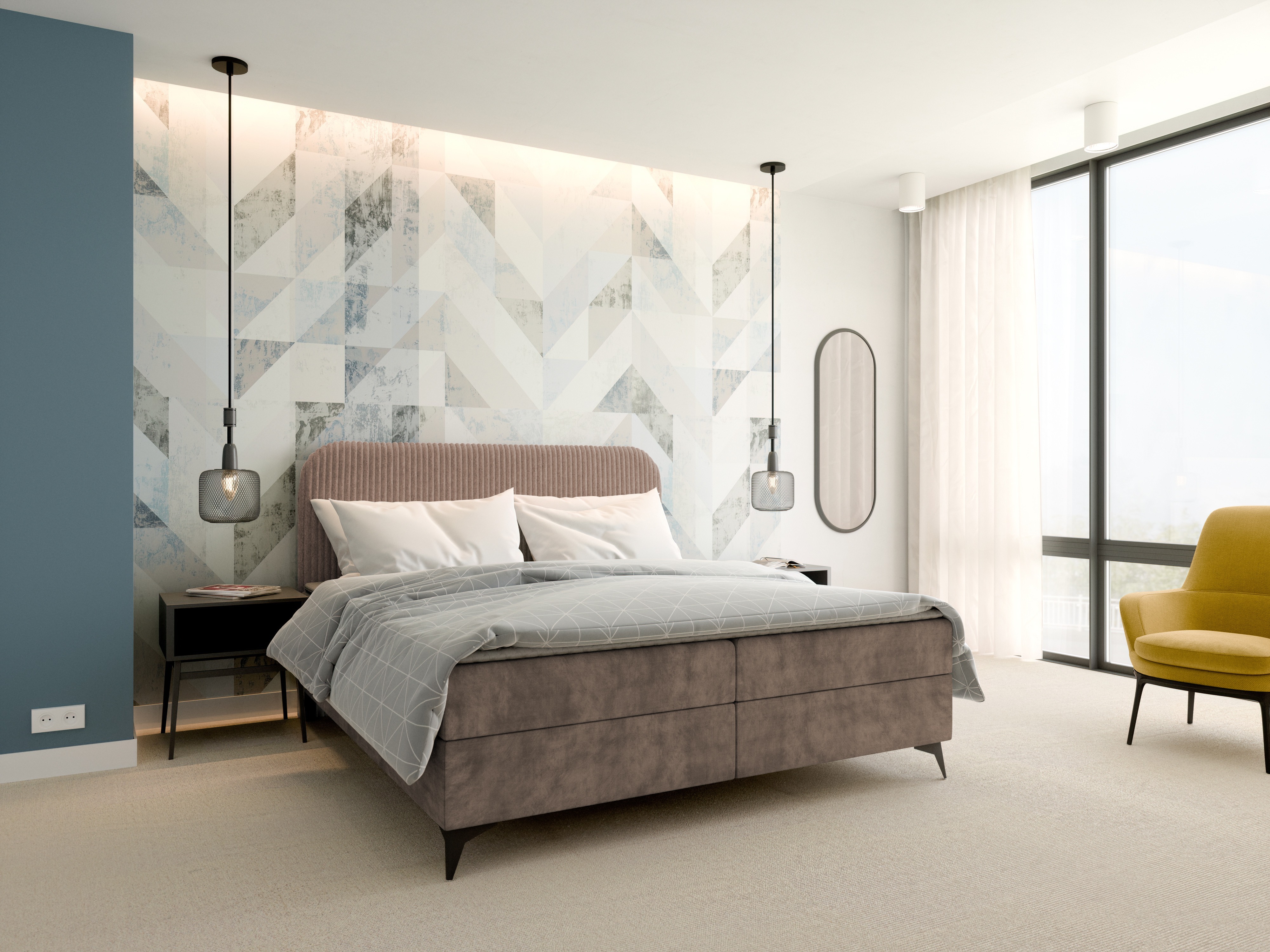 Lit boxspring Franklin 173 (Tilia 17 + Manila 21)