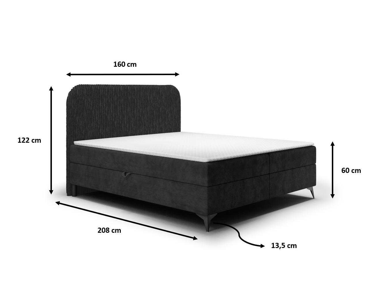 Lit boxspring Franklin 173 (Tilia 17 + Manila 21)