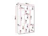 Armoire Hartford 571 (Cachemire)