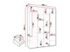 Armoire Hartford 574 (Blanc)