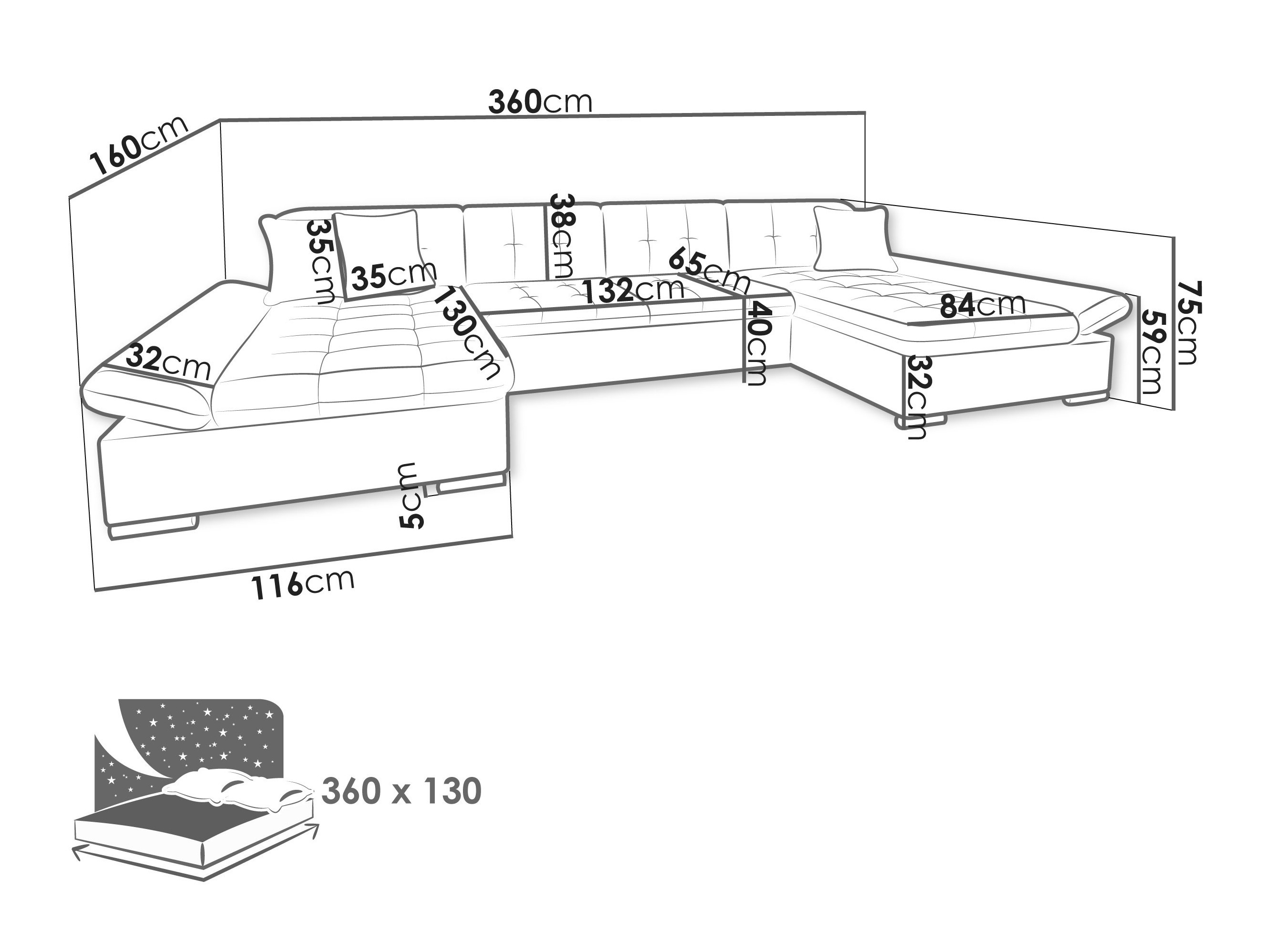Canapé d'angle Comfivo Ficus (Boss 14)