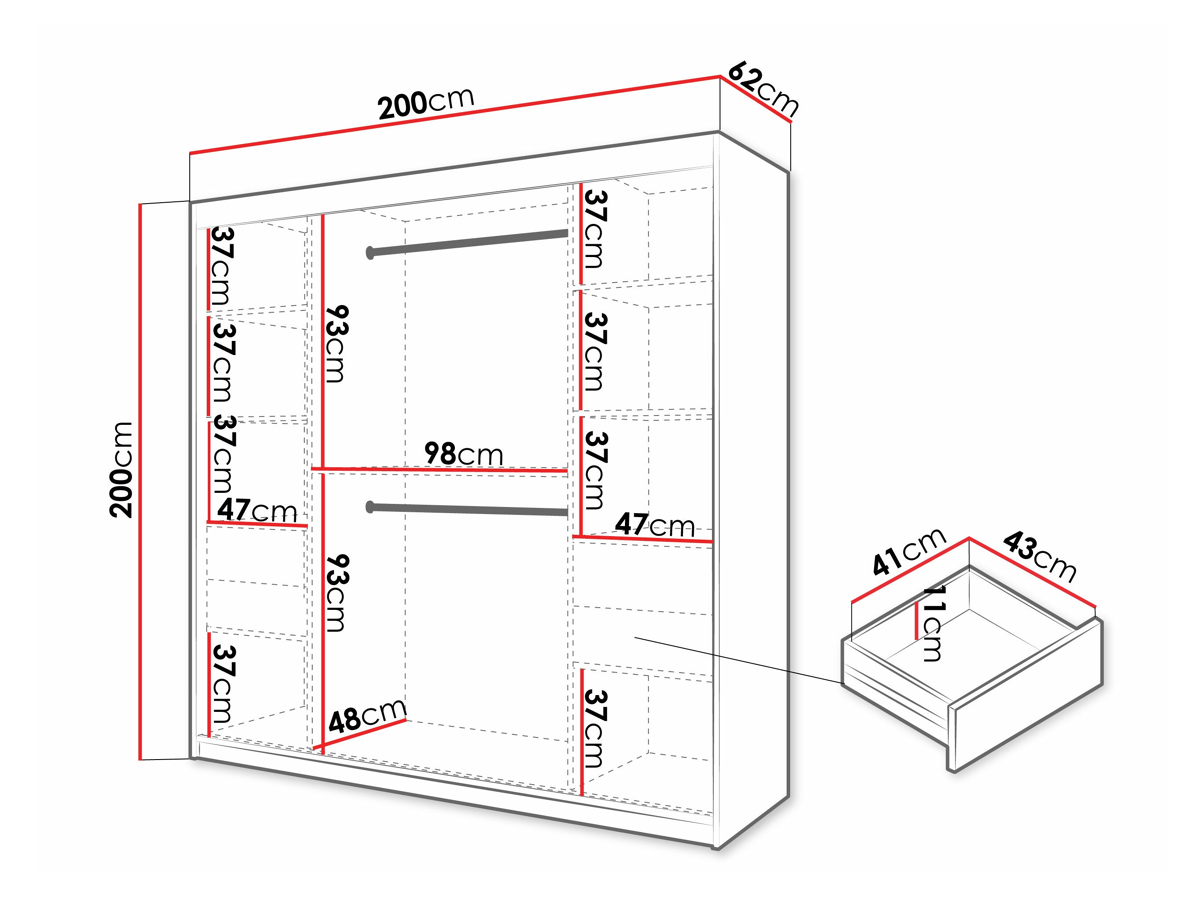 Armoire Hartford 576 (Blanc)
