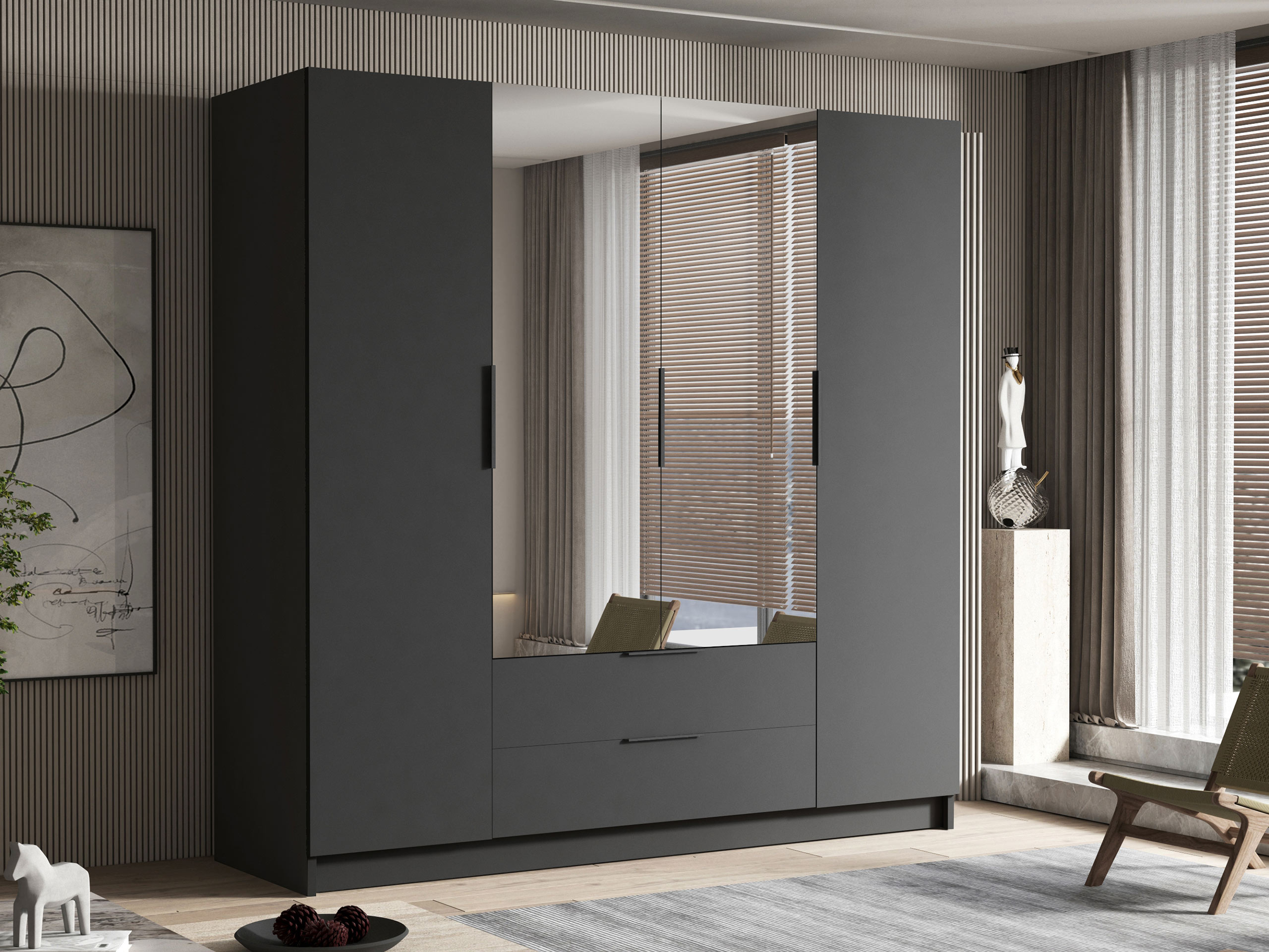 Armoire Closico Cadron II (Noir)
