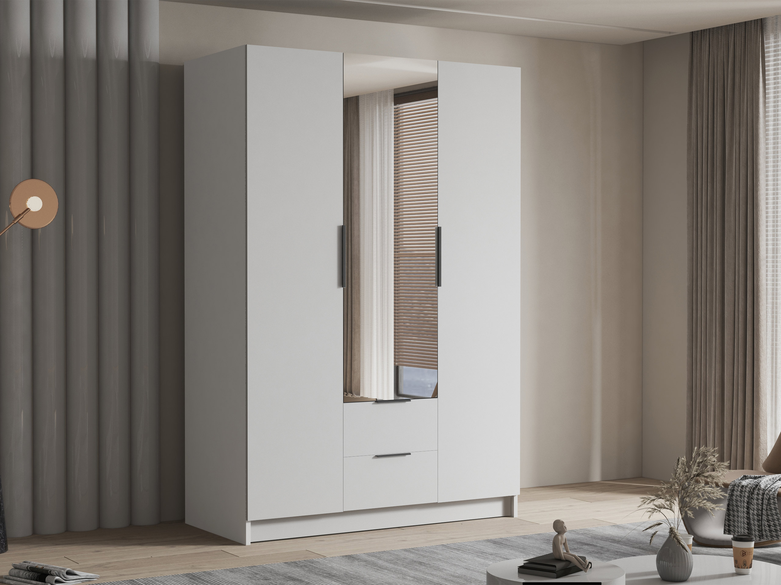 Armoire Closico Calvron II (Blanc)