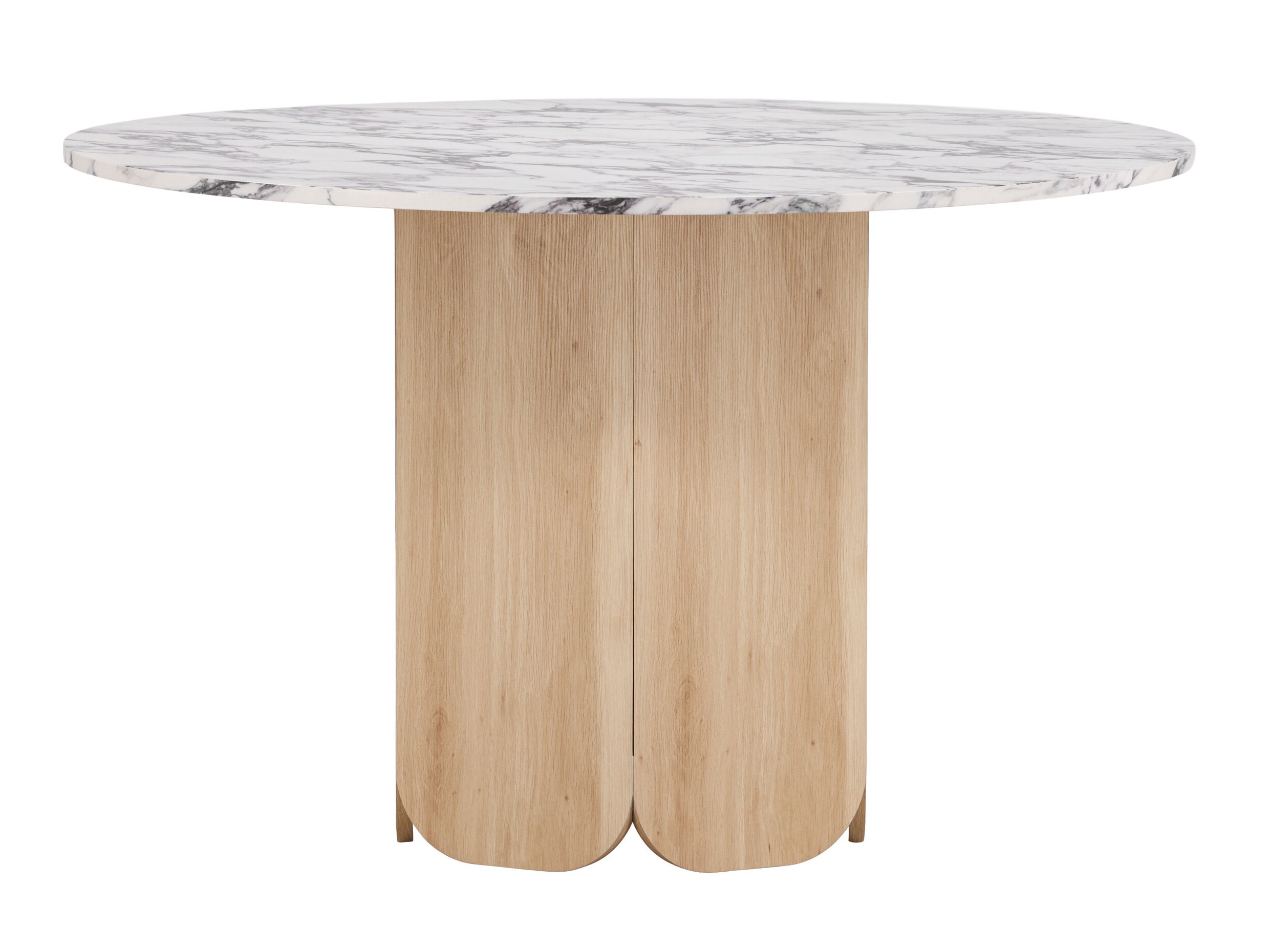 Table Dallas 4894 (Marbre gris + Clair bois)