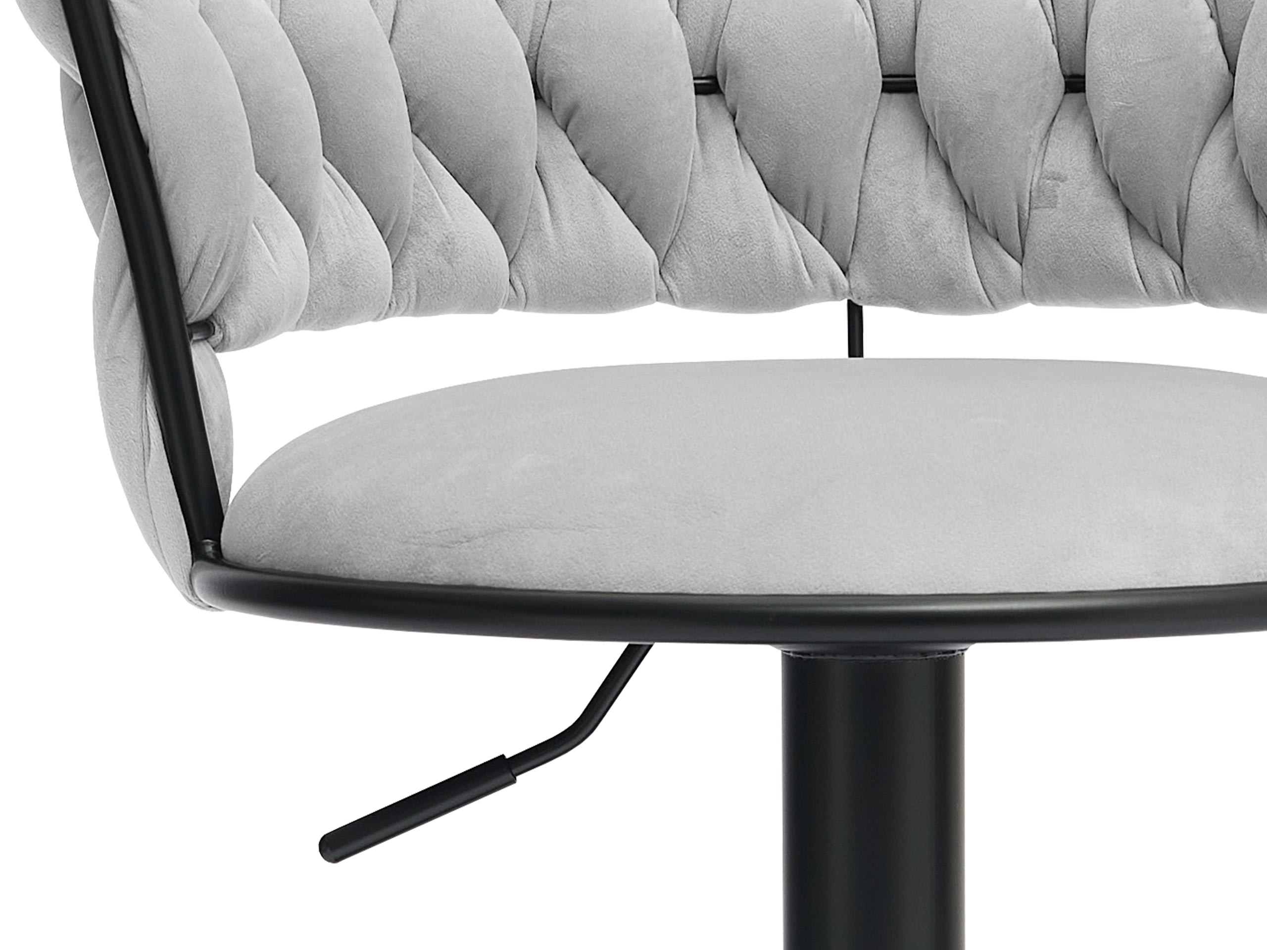 Chaise de bar Comfivo Hilaritas III (Argent + Gris)