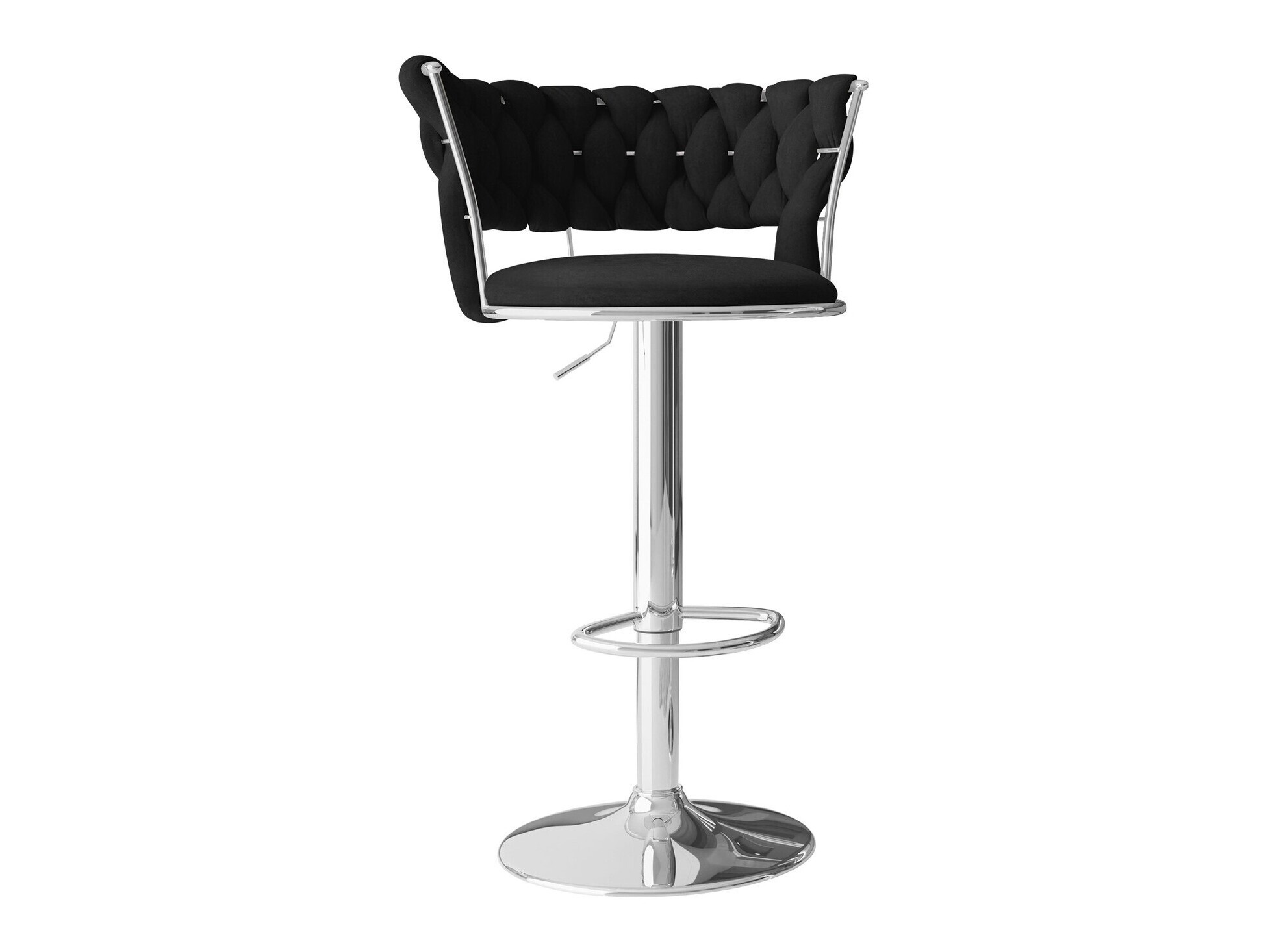 Chaise de bar Comfivo Hilaritas III (Argent + Noir)