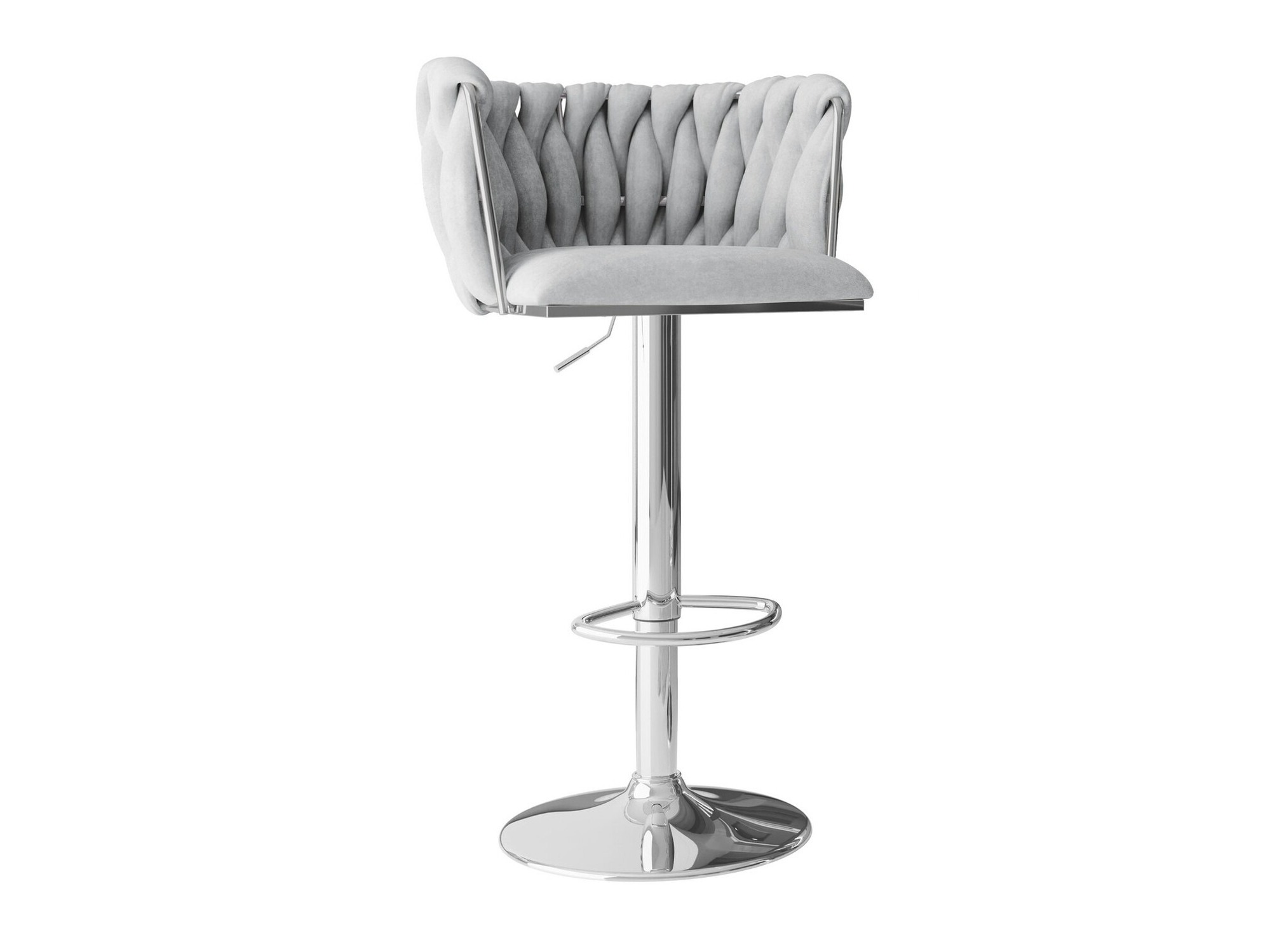 Chaise de bar Comfivo Hilaritas IV (Argent + Gris)