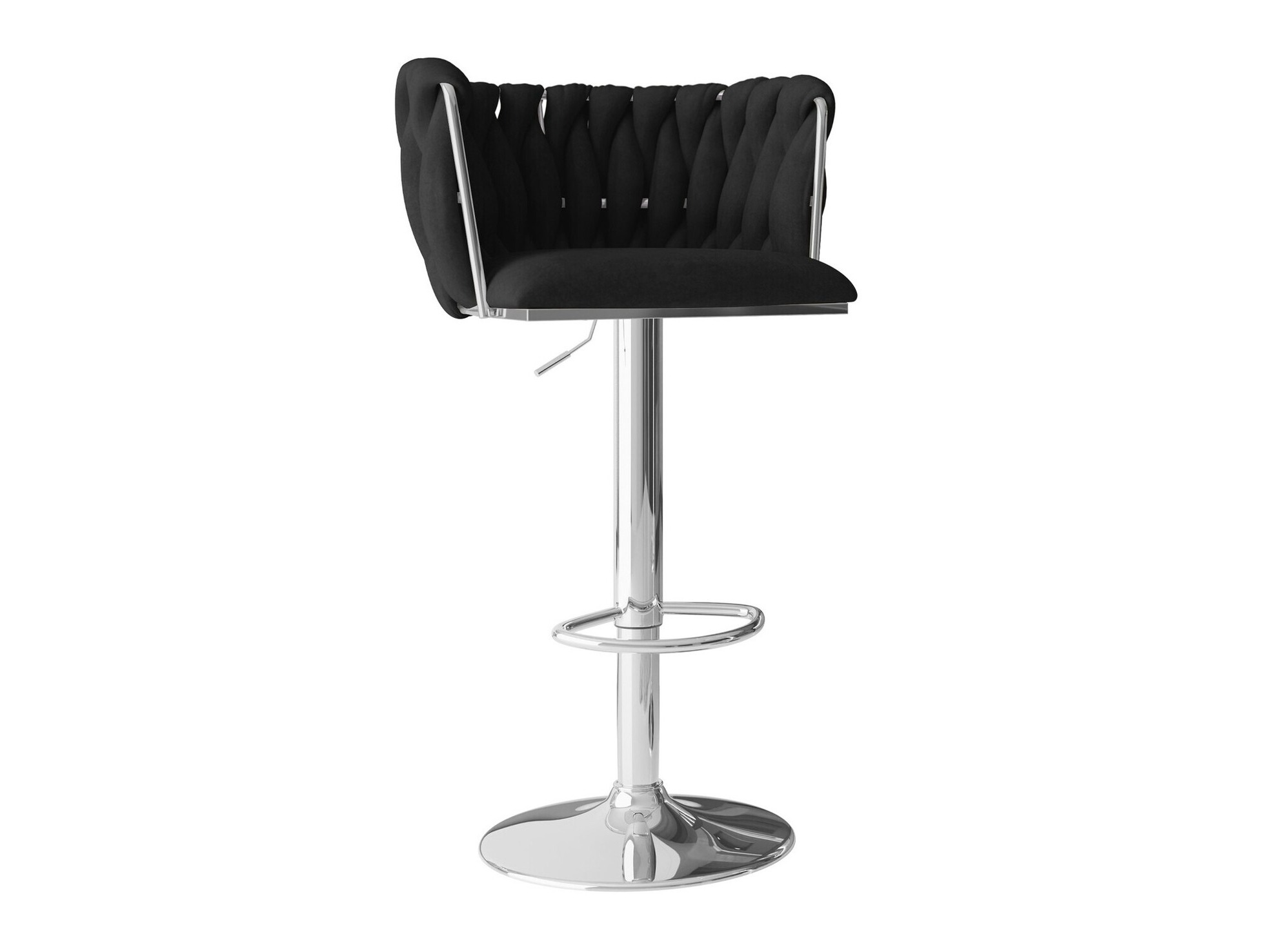 Chaise de bar Comfivo Hilaritas IV (Argent + Noir)