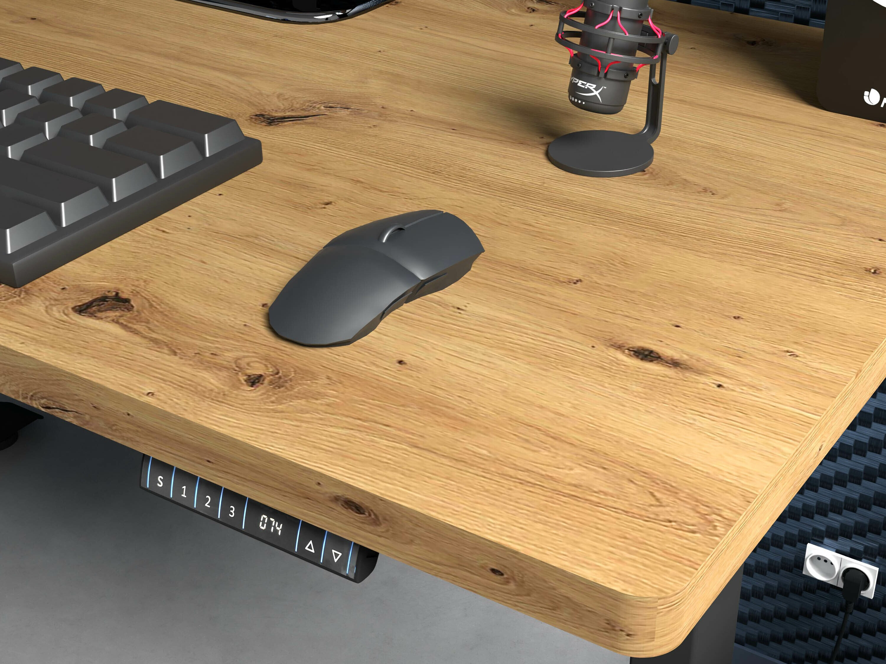 Bureau réglable en hauteur Buffalo 184 (Noir)