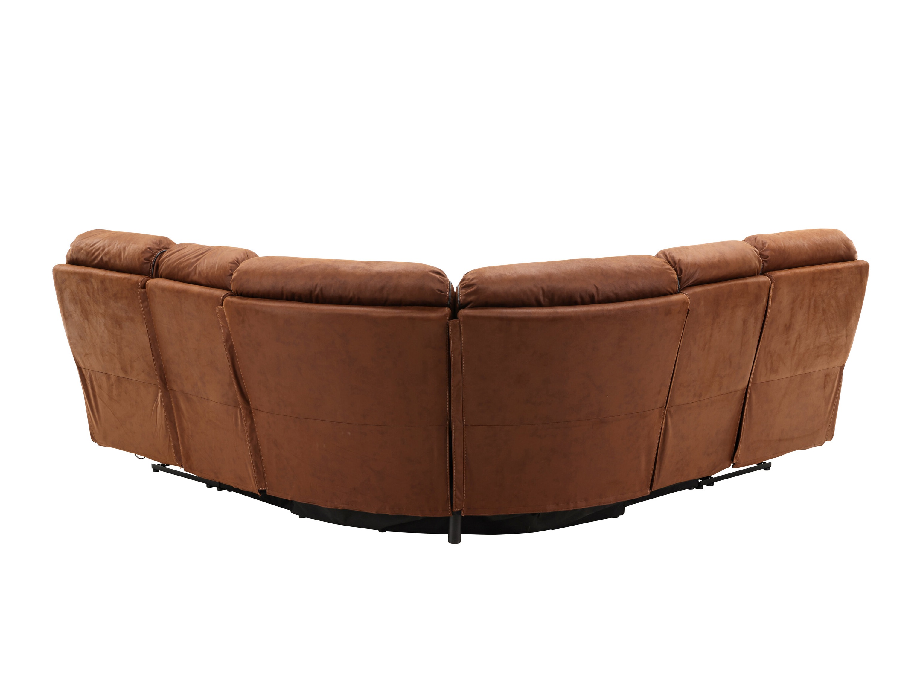 Canapé d'angle inclinable Dallas 4723 (Marron)