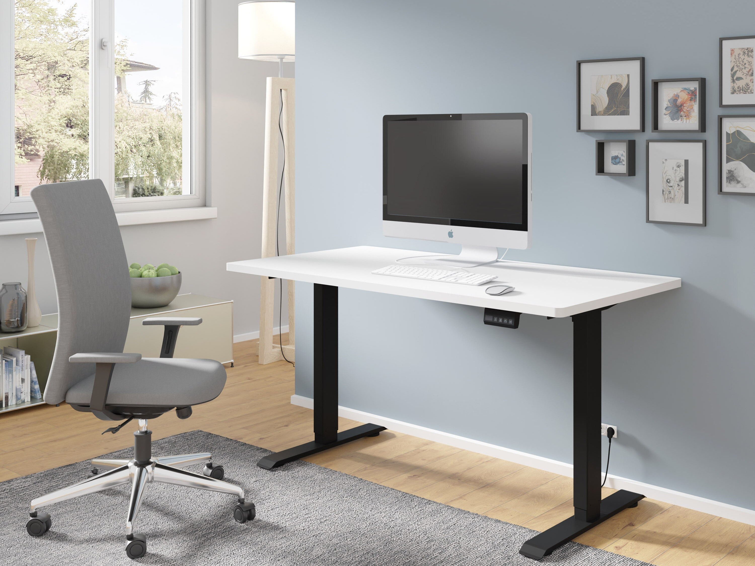 Table de travail réglable en hauteur Buffalo 184 (Noir)