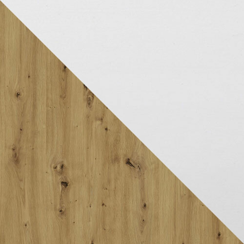 Table Victorville 376 (Chêne Artisan + Blanc)