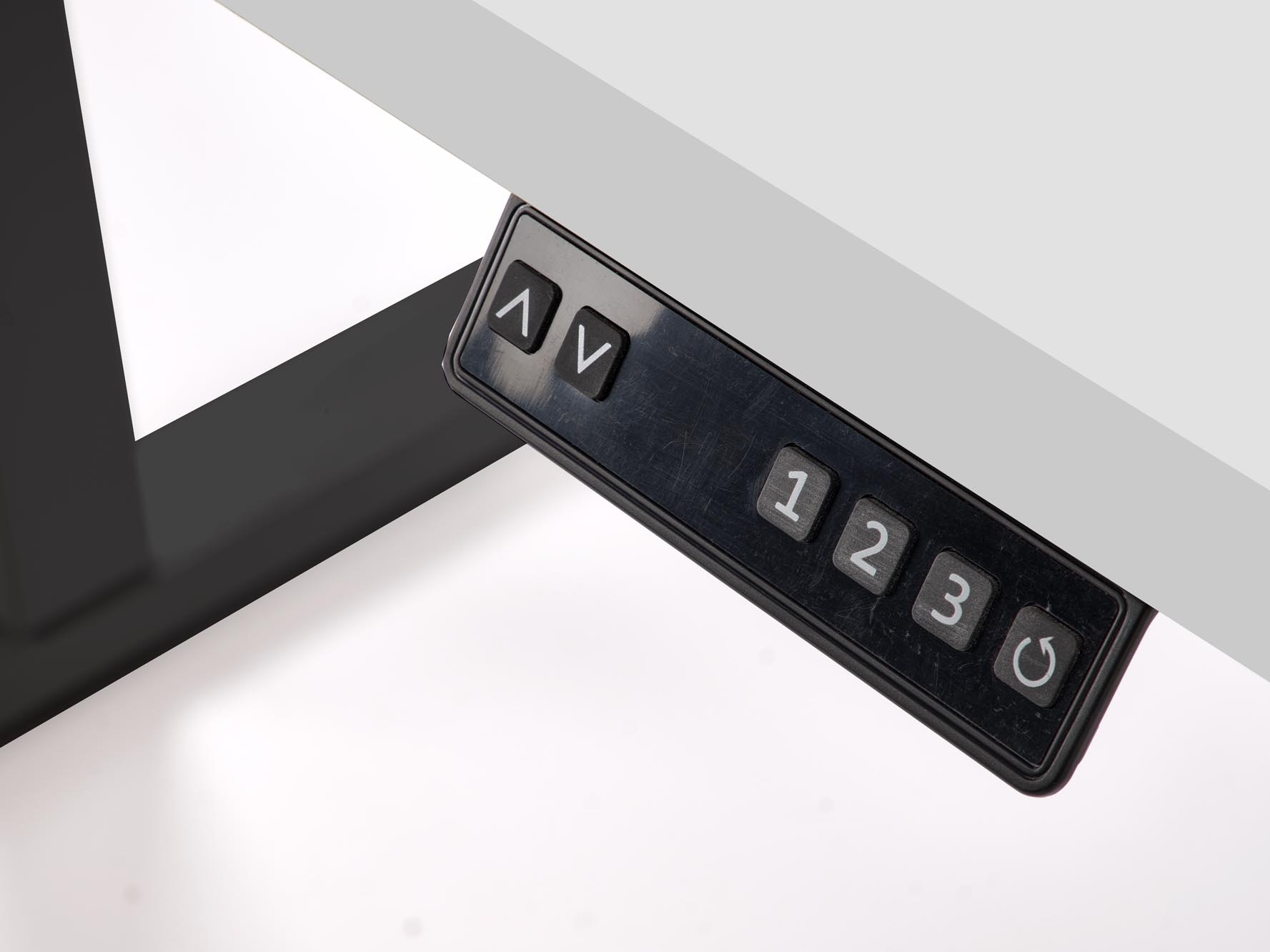 Table de travail réglable en hauteur Houston 1942 (Blanc + Noir)