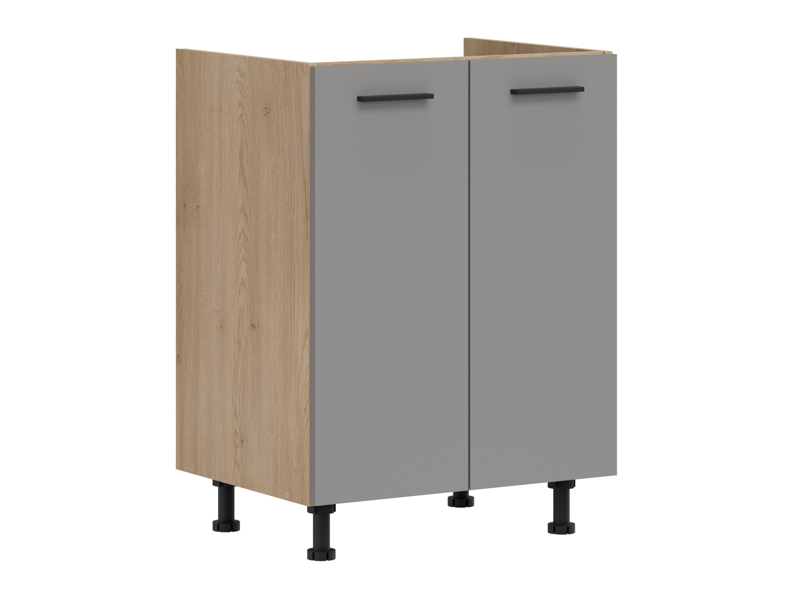 Armoire modulaire pour évier avec portes Ati Grey 106