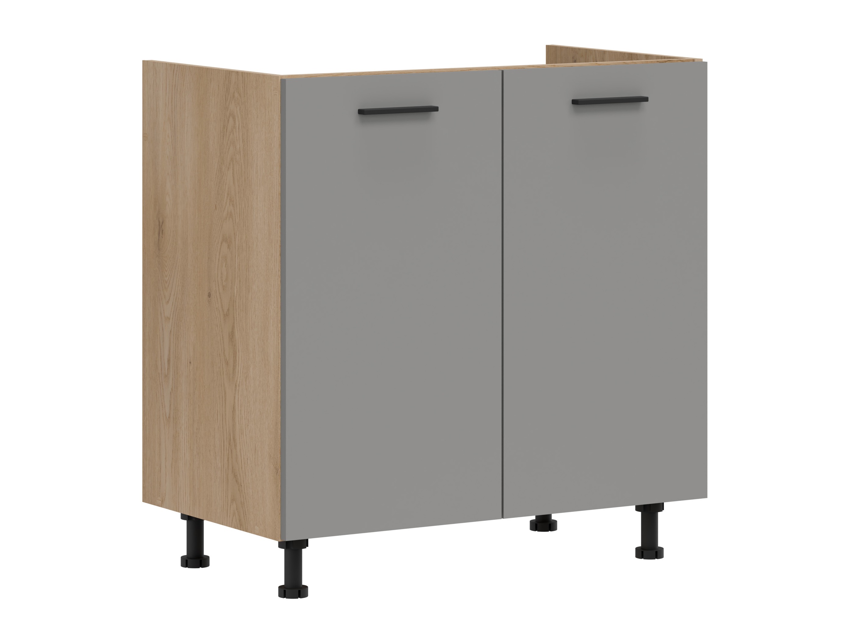 Armoire modulaire pour évier avec portes Ati Grey 110