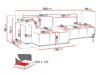 Canapé d'angle Comfivo 471 (Coral 50)