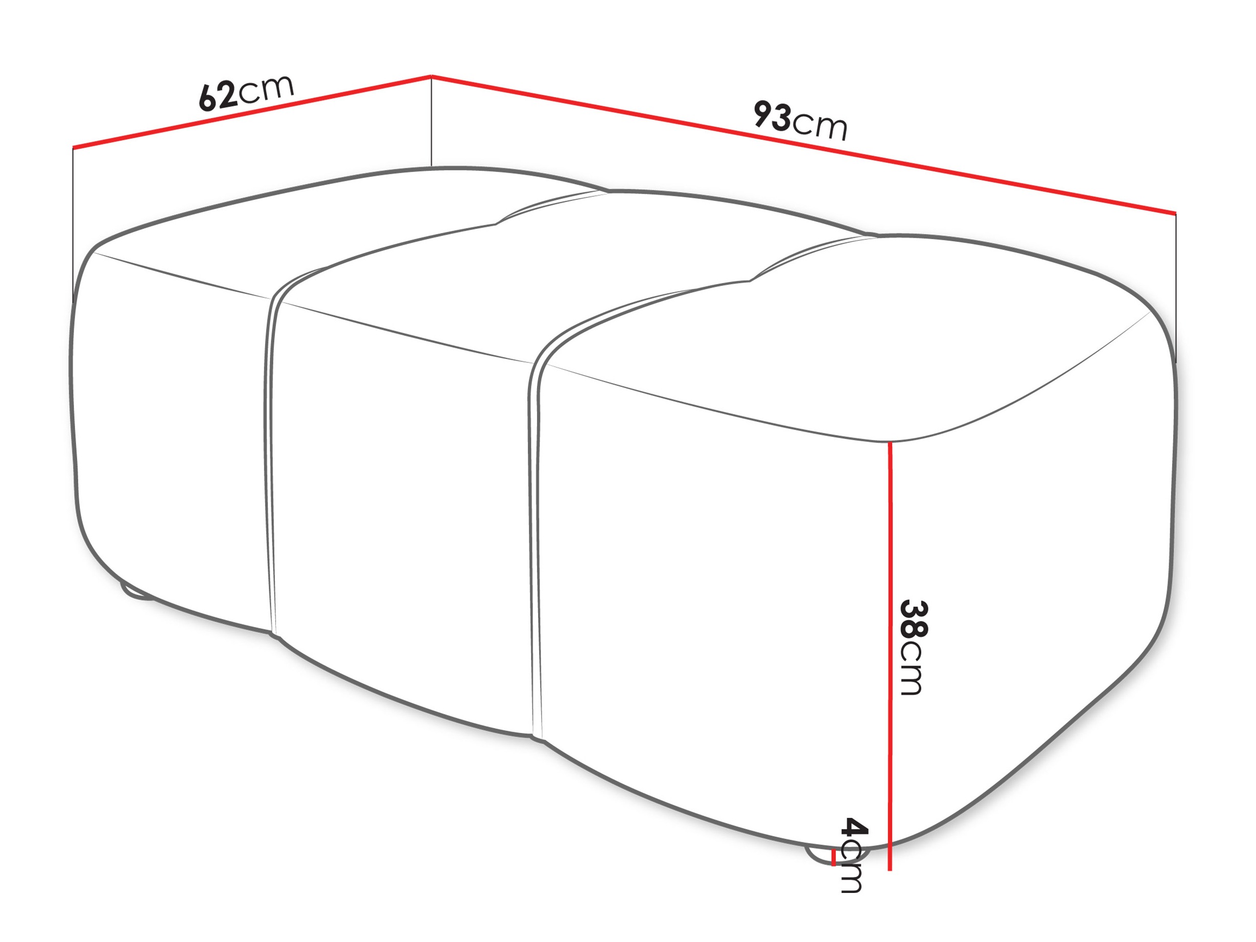 Banc rembourré Comfivo Laurus (Velo 621)