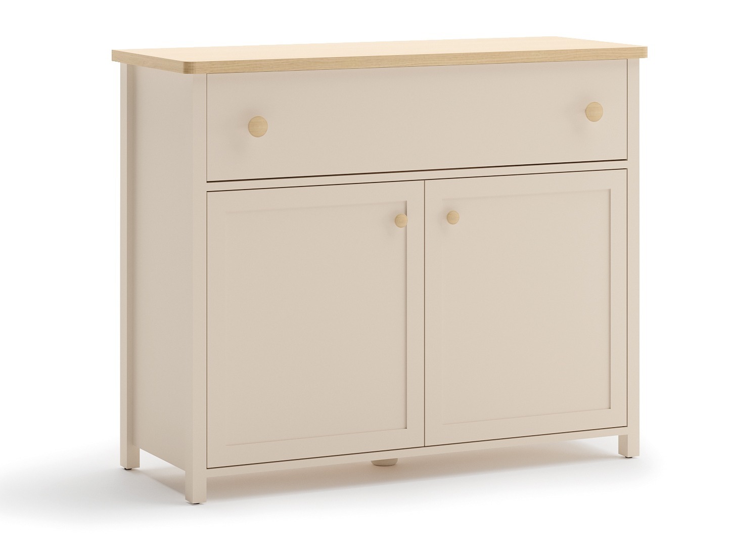 Commode Romelbo 150 (Beige + Chêne)