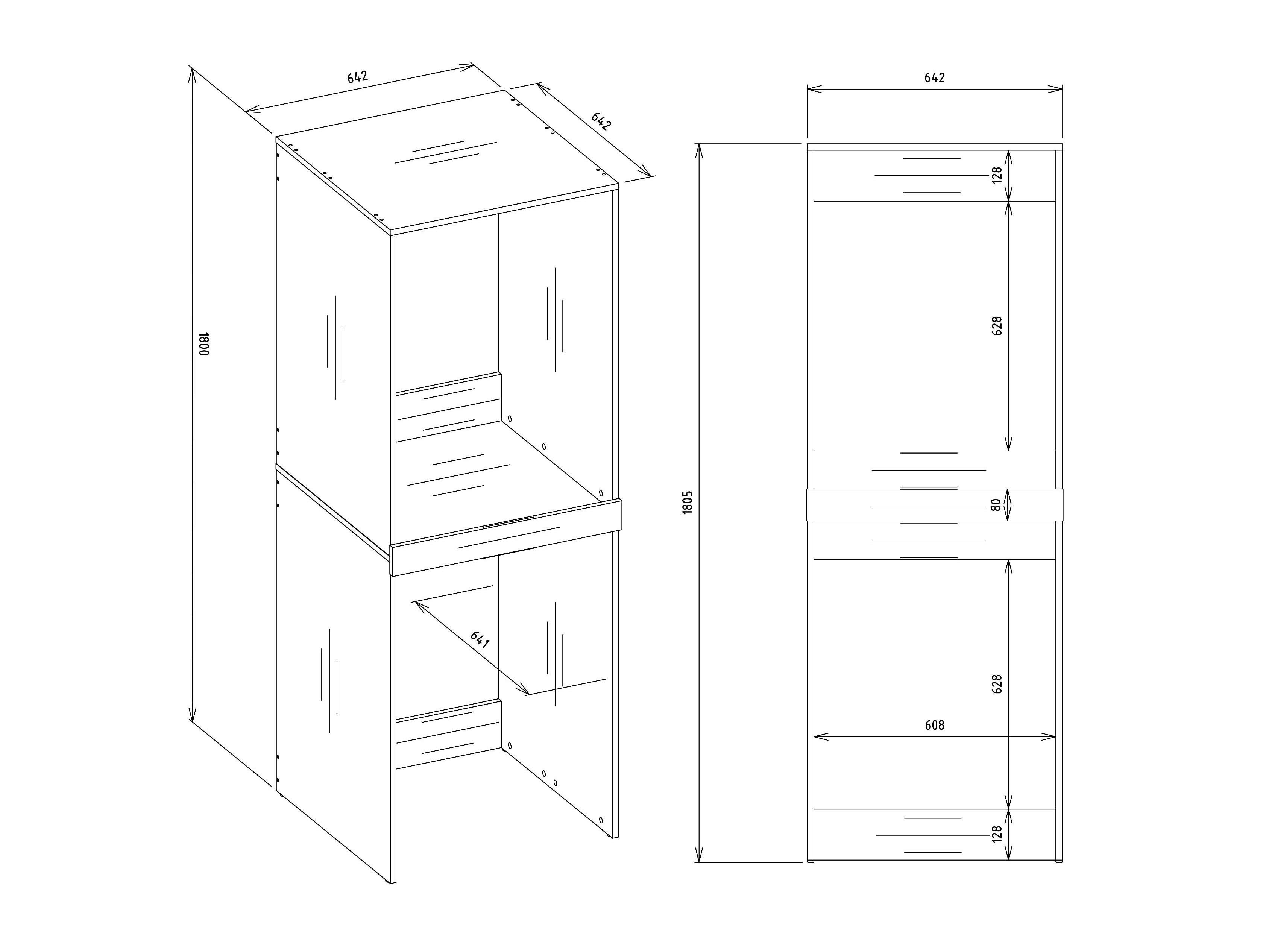 Colonne de salle de bain Balelbo 108 (Blanc)