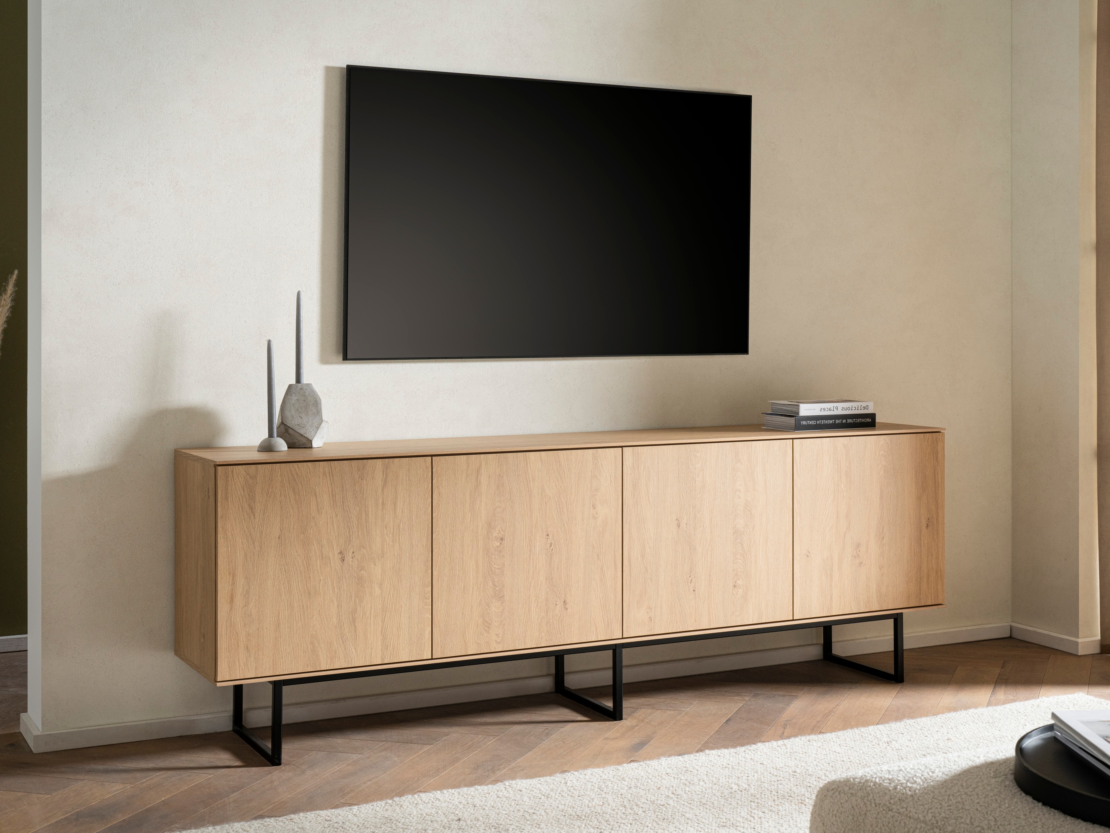 Meuble TV Bentesa 114 (Chêne)