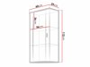 Armoire murale Tornola 103 (Noir + Noir brillant)