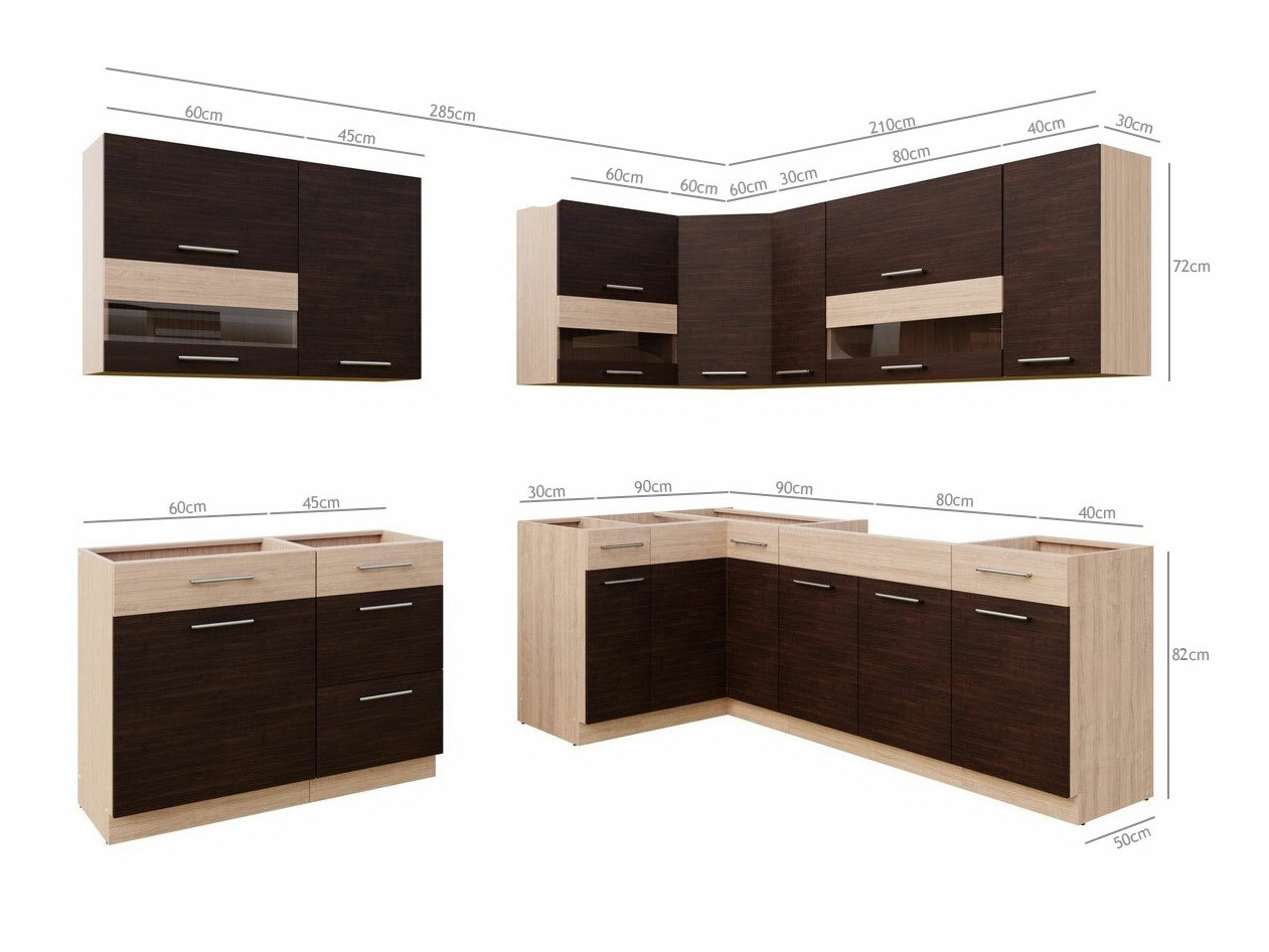 Cuisine complète modulaire Mode Dark 130
