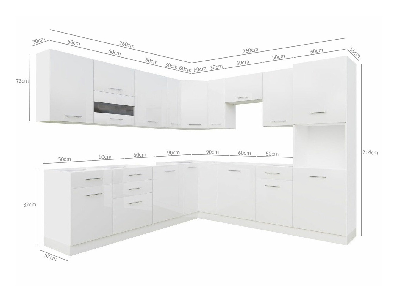 Cuisine complète modulaire Tiffa White 150