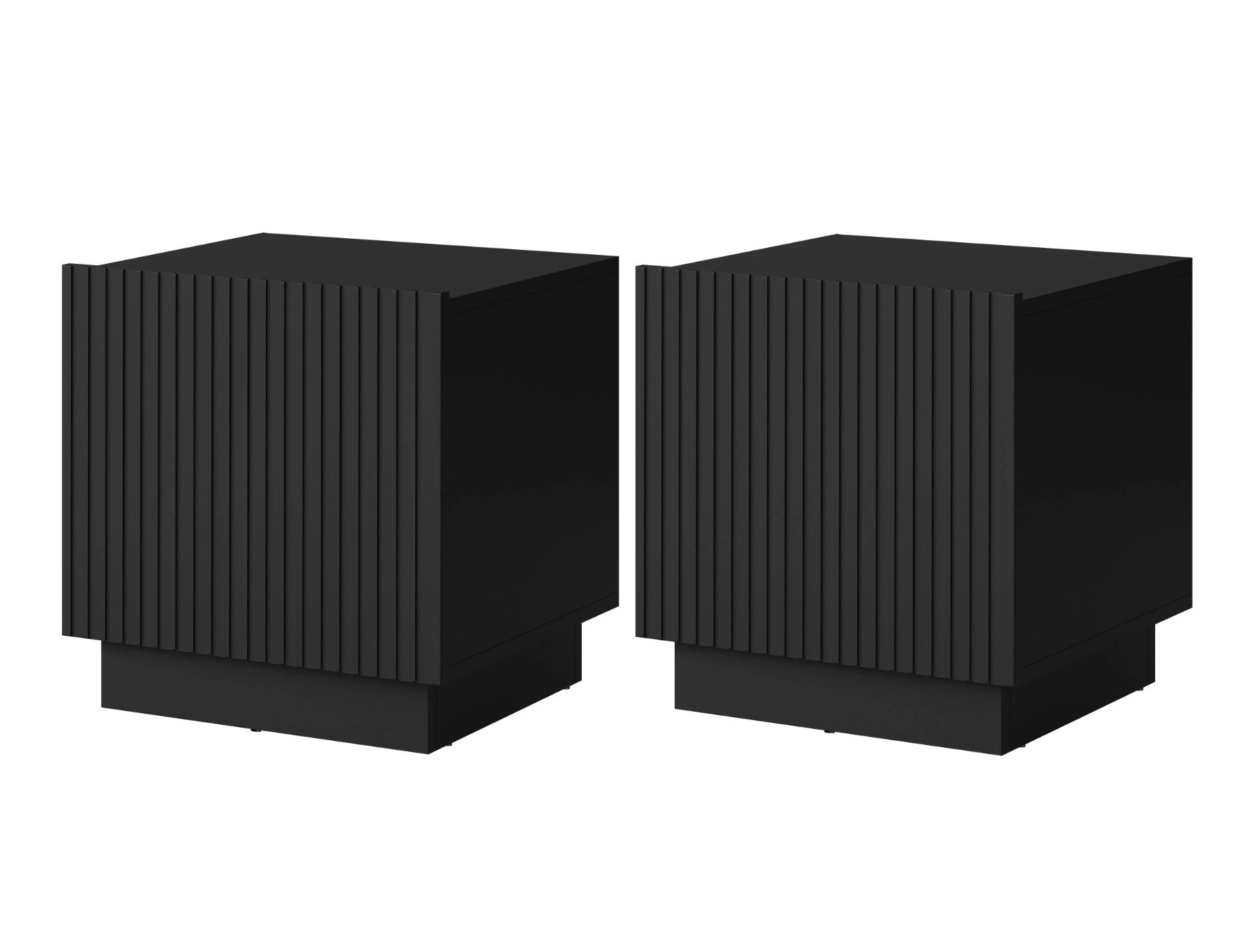 Ensemble de tables de chevet Lusonu 105 (Noir)