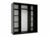 Armoire Murrieta 193 (Noir + Marron)