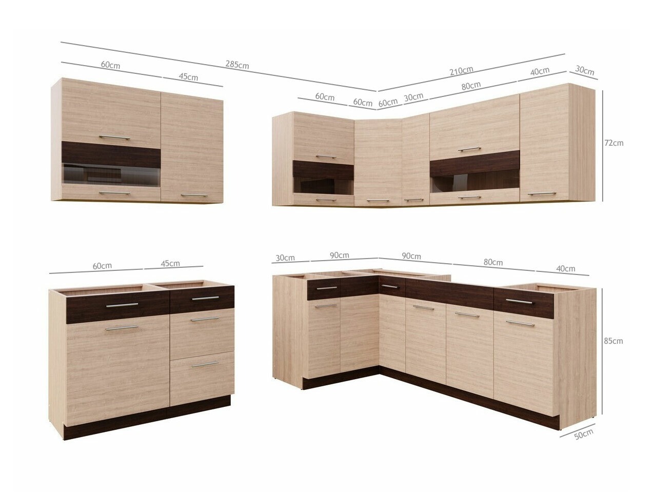 Cuisine complète modulaire Mode Light 130