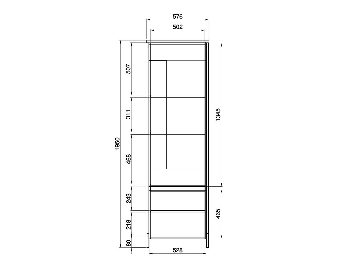 Étagère Fermaru 101 (Vert poussiéreux + Chêne)