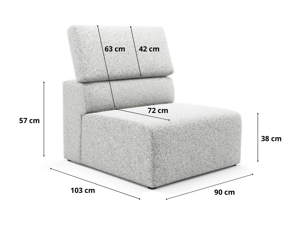 Fauteuil modulaire Virorle 101 (Puente 09)
