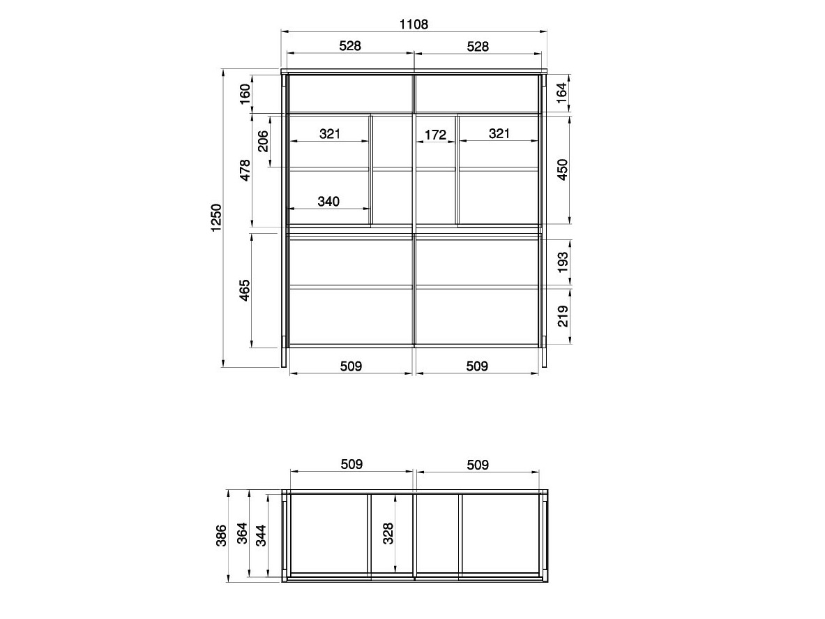 Ensemble de salon Fermaru 112 (Blanc + Chêne)
