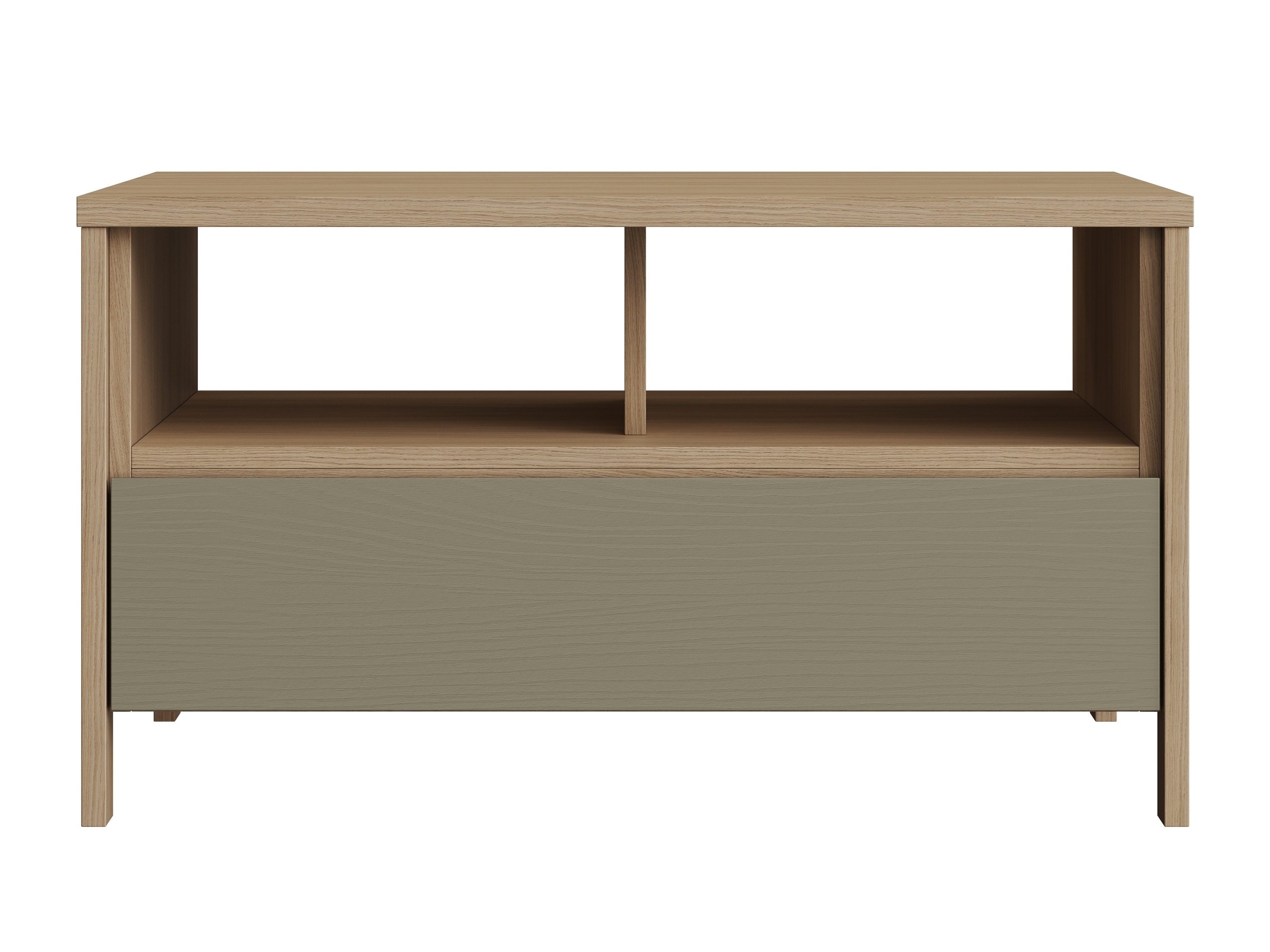 Table basse Fermaru 107 (Vert poussiéreux + Chêne)