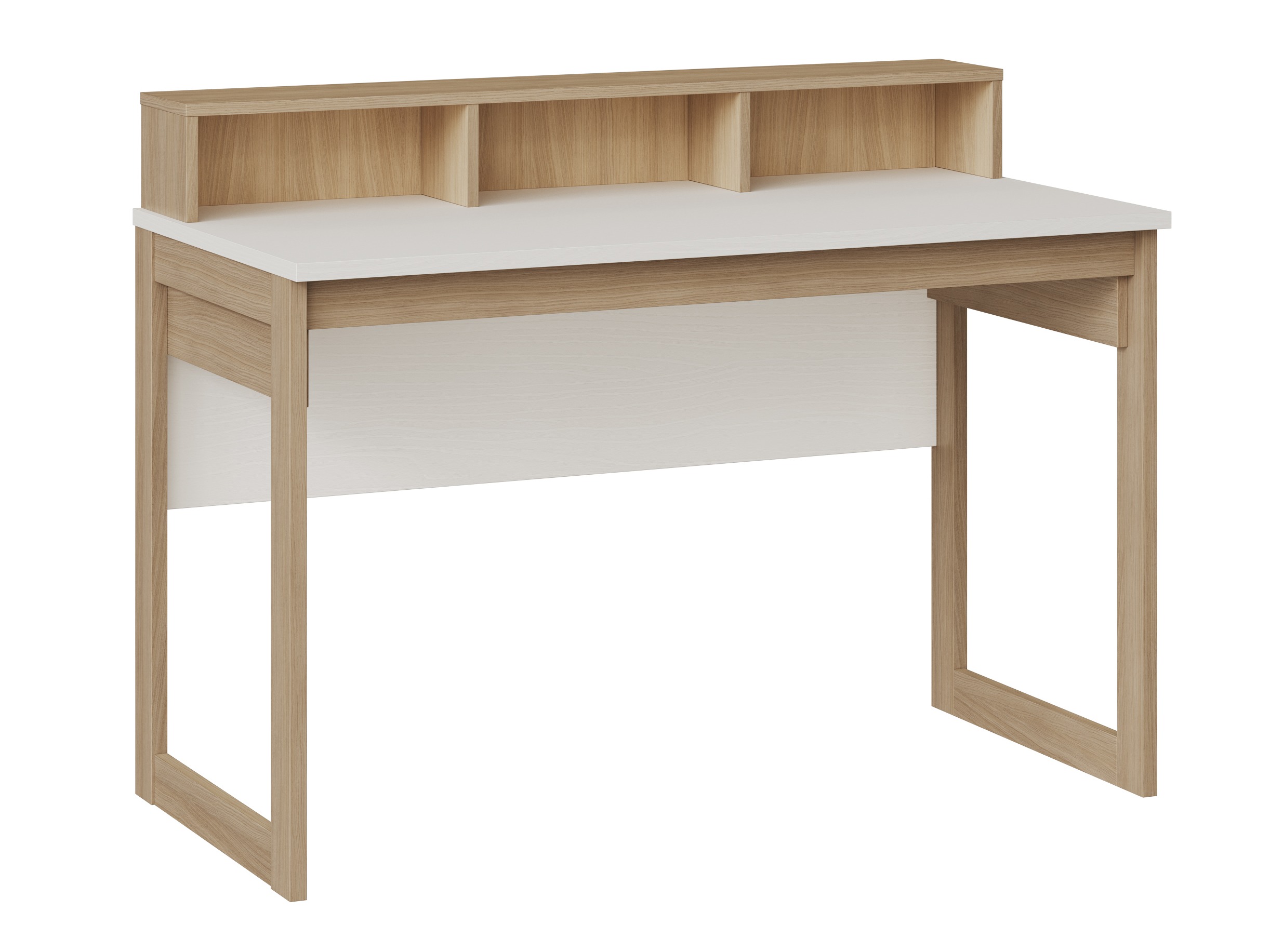 Bureau Fermaru 115 (Blanc + Chêne)