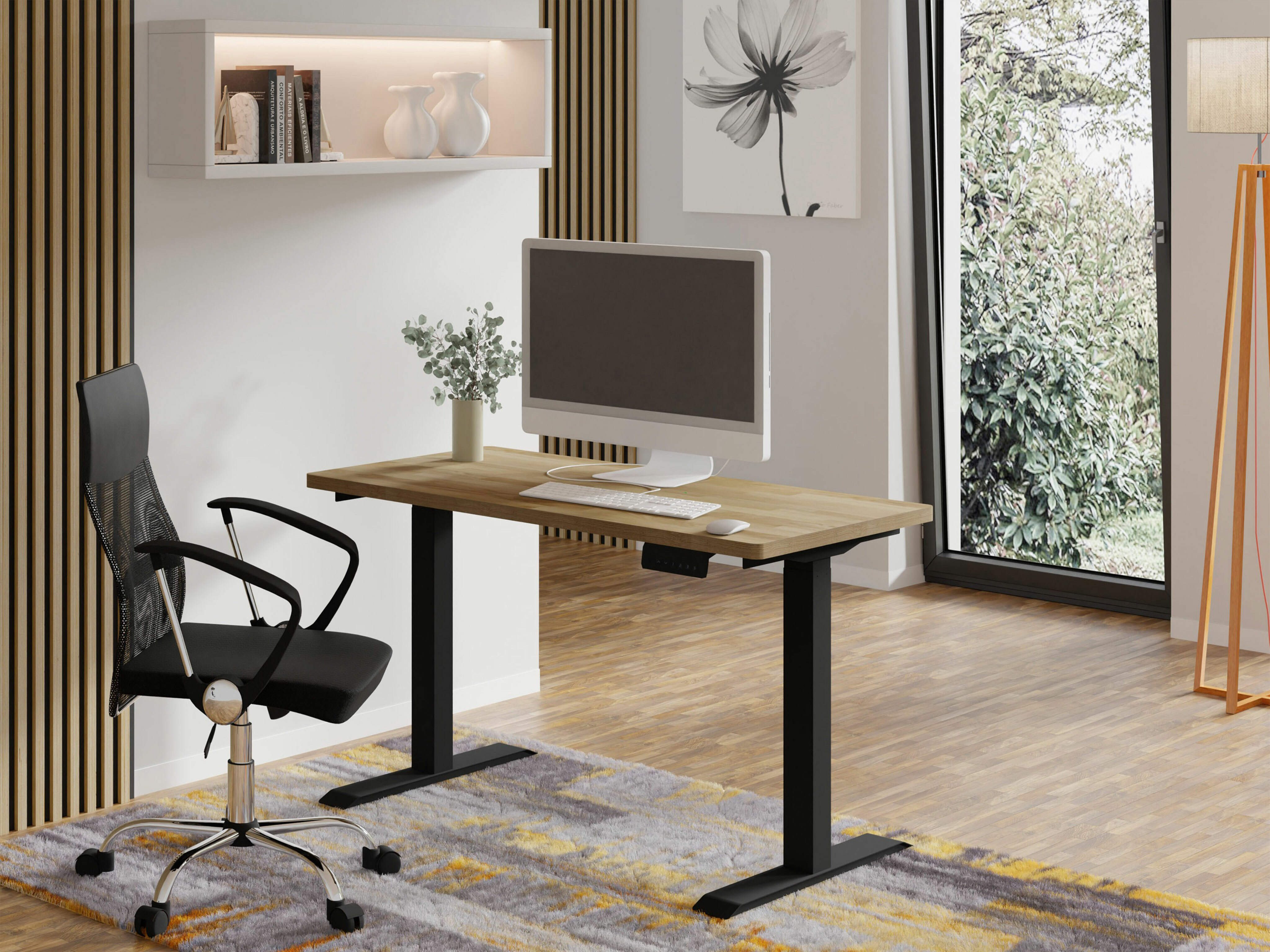 Bureau réglable en hauteur Buffalo 200 (Noir)