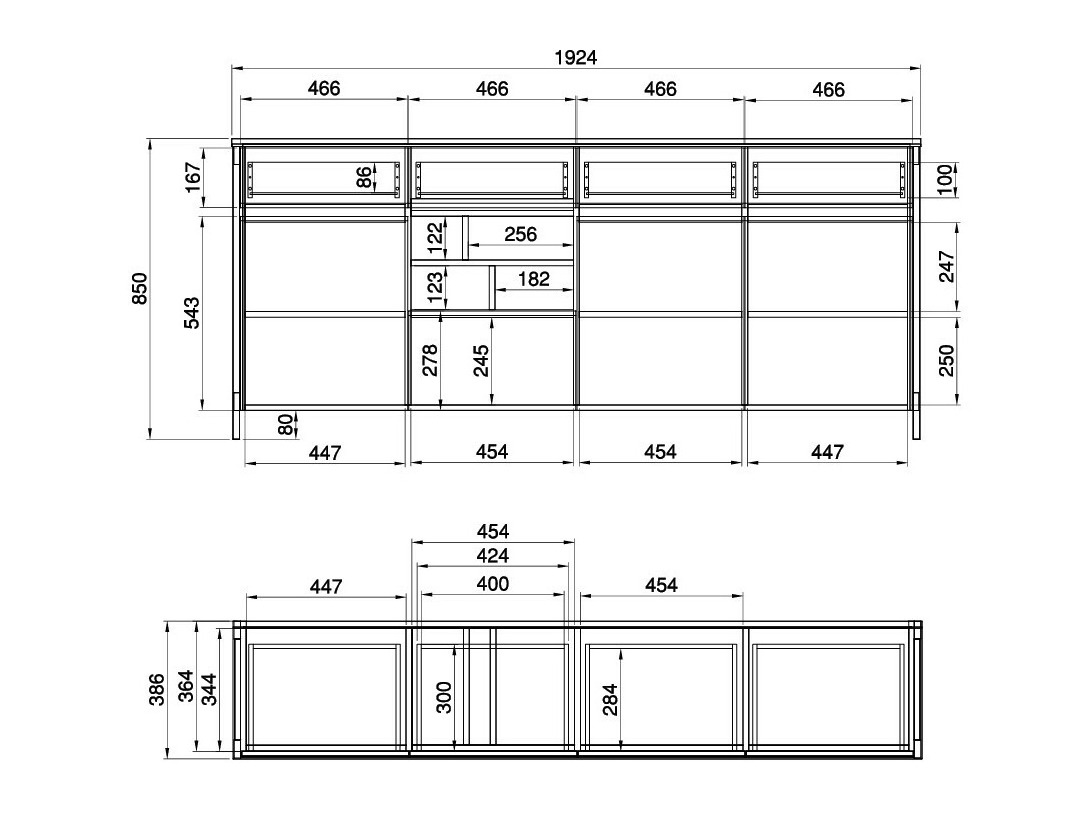 Ensemble de bureau à domicile Fermaru 117 (Blanc + Chêne)